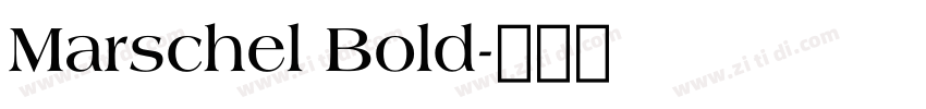 Marschel Bold字体转换